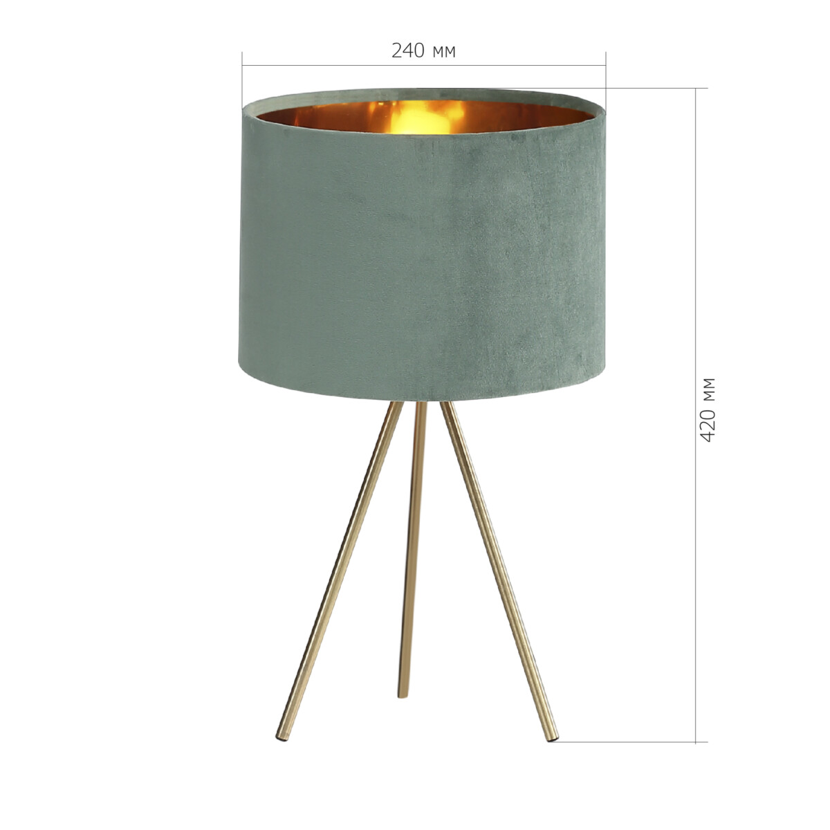 SL6242.704.01 Прикроватная лампа ST-Luce Золотистый/Зеленый E27 1*40W FUEGO — изображение 5