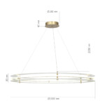 SL6245.213.01 Светильник подвесной ST-Luce золотистый/Прозрачный LED 1*70W 4000K FAGY — изображение 6