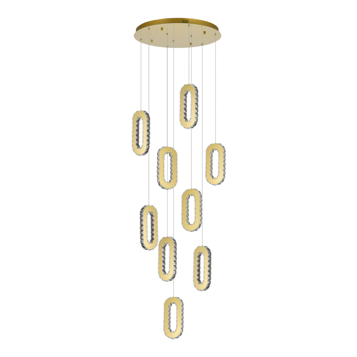 SL6506.203.09 Светильник подвесной ST-Luce Золотистый/Золотистый, Прозрачный LED 9*9W 3000K ALLUNGO — изображение 2