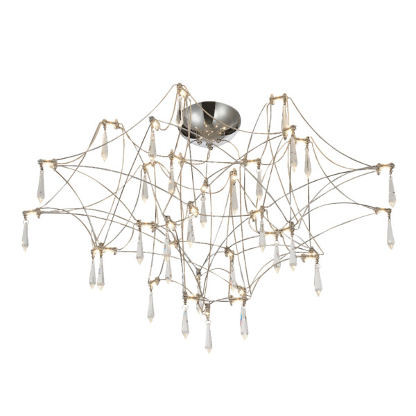 SL6601.102.78 Светильник потолочный ST-Luce Хром/Прозрачный LED 78*0,35W 3000K GRAVETTA