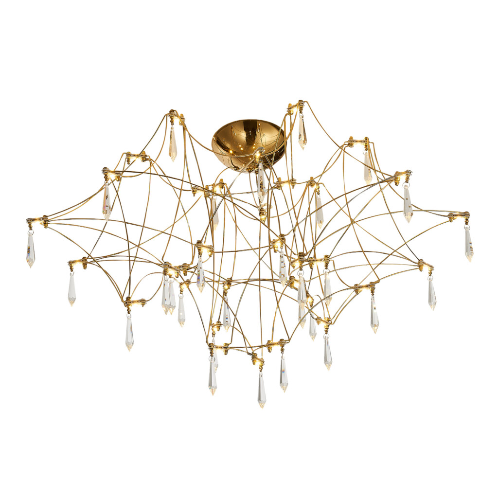 в наличии SL6601.202.78 Светильник потолочный ST-Luce Золотистый/Прозрачный LED 78*0,35W 3000K GRAVETTA - купить в интернет-магазине Светильники Торг