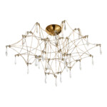 SL6601.202.78 Светильник потолочный ST-Luce Золотистый/Прозрачный LED 78*0,35W 3000K GRAVETTA — изображение 2