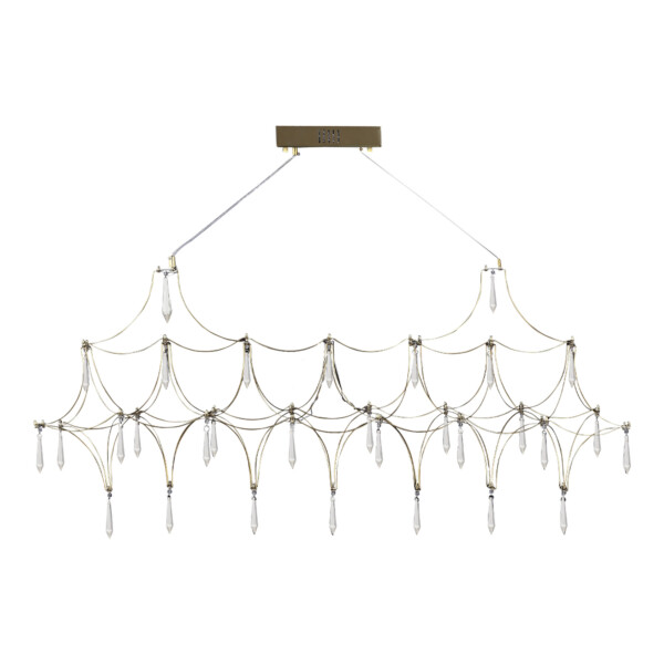 SL6603.203.17 Светильник подвесной ST-Luce Золотистый/Прозрачный LED 1*17W 4000K GRAVETTA