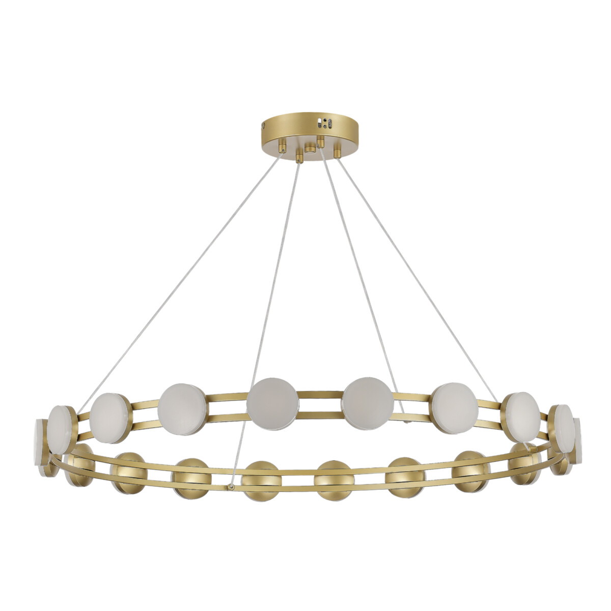 SL6610.203.20 Светильник подвесной ST-Luce золотистый/белый LED 1*40W 4000K MONRO — изображение 2