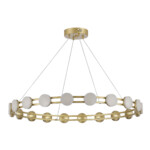 SL6610.203.20 Светильник подвесной ST-Luce золотистый/белый LED 1*40W 4000K MONRO — изображение 2