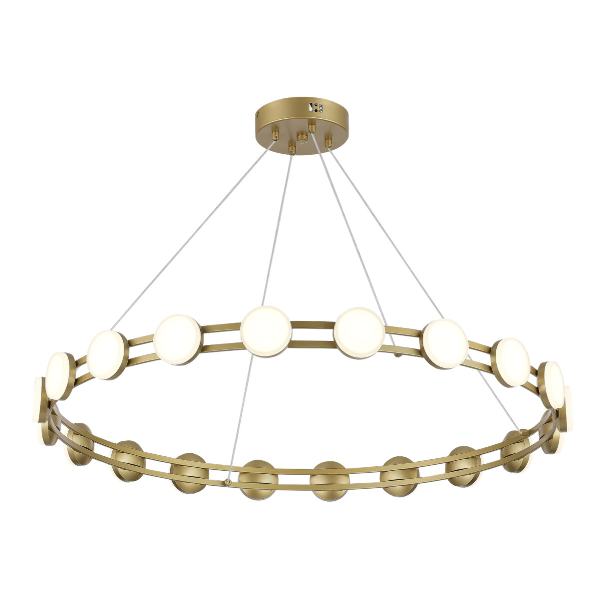 SL6610.203.20 Светильник подвесной ST-Luce золотистый/белый LED 1*40W 4000K MONRO — изображение 3