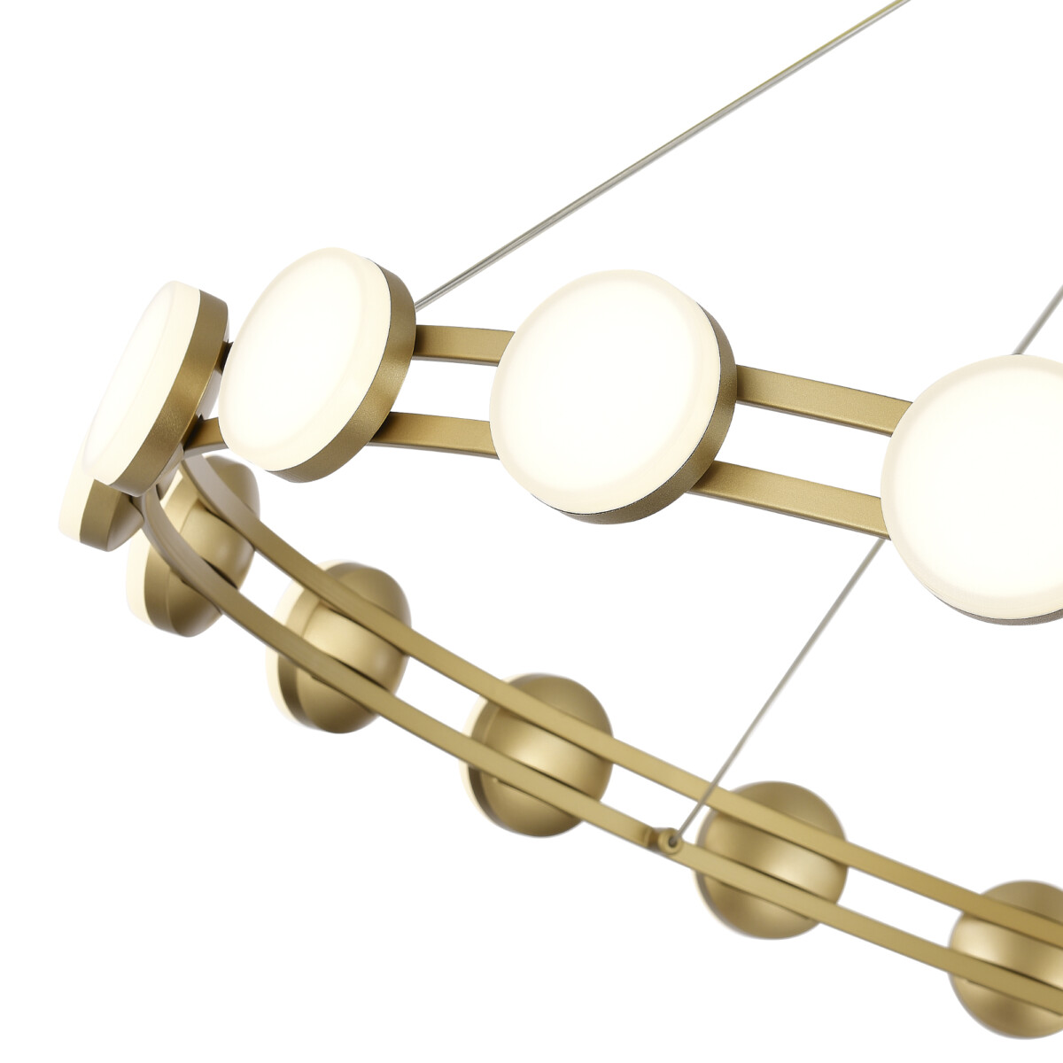 SL6610.203.20 Светильник подвесной ST-Luce золотистый/белый LED 1*40W 4000K MONRO — изображение 4