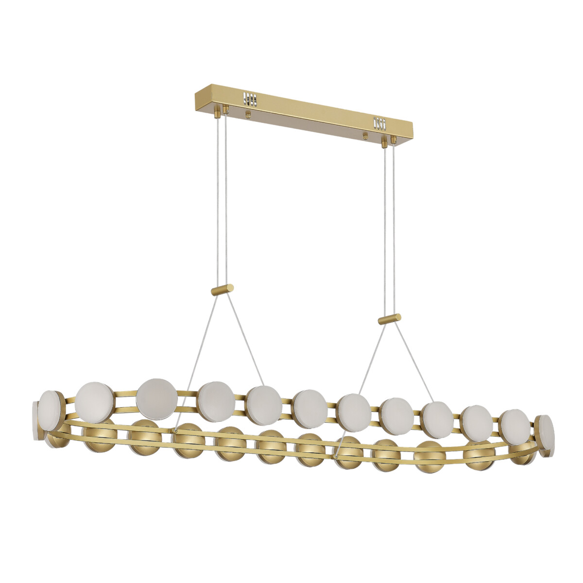 SL6610.203.26 Светильник подвесной ST-Luce золотистый/белый LED 1*50W 4000K MONRO — изображение 2