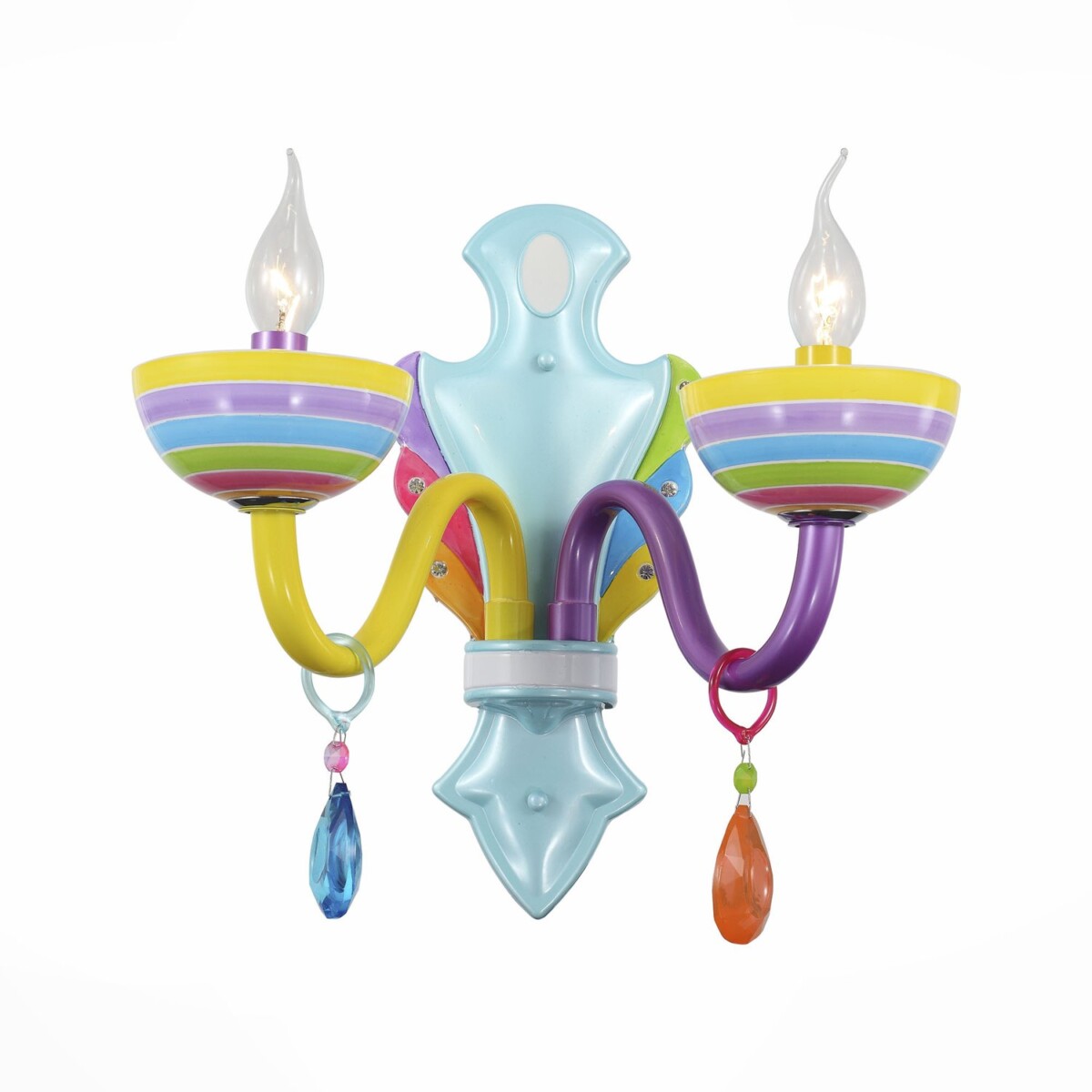 SL672.781.02 Бра ST-Luce Разноцветный/Разноцветный E14 2*40W ORNATO — изображение 1
