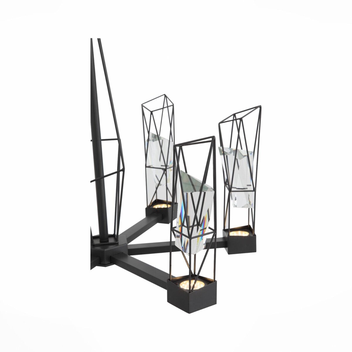 SL815.303.06 Люстра подвесная ST-Luce Серый графит/Серый графит, Прозрачный LED 6*8W 4000K PROGETTO — изображение 3