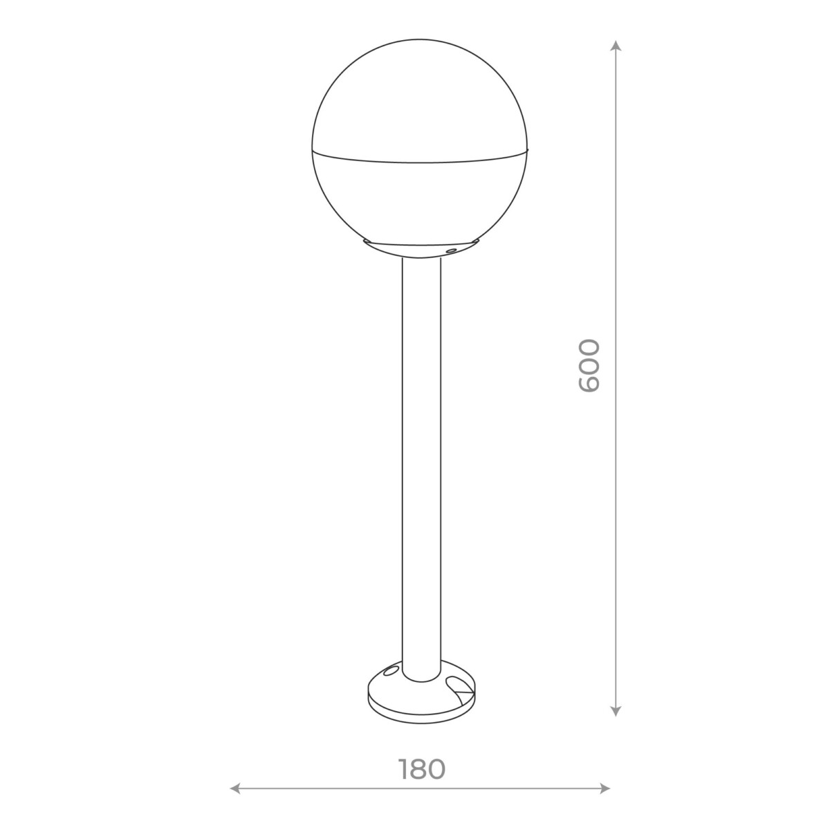 SL9000.405.01 Светильник уличный наземный ST-Luce Черный/Белый E27 1*40W OMBRA — изображение 3