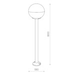 SL9000.415.01 Светильник уличный наземный ST-Luce Черный/Белый E27 1*40W OMBRA — изображение 4