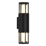 SL9017.401.02 Светильник уличный настенный ST-Luce черный/черный GU10 2*15W MESA