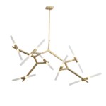 SL947.202.14 Люстра потолочная ST-Luce Золотистый/Белый G9 14*5W LACONICITA — изображение 2