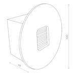 SL9501.401.01 Светильник уличный настенный ST-Luce Черный LED 1*1W 4000K VISANO — изображение 2
