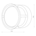 SL9504.411.01 Светильник уличный настенный ST-Luce Черный/Белый LED 1*5W 4000K ALCENO — изображение 2