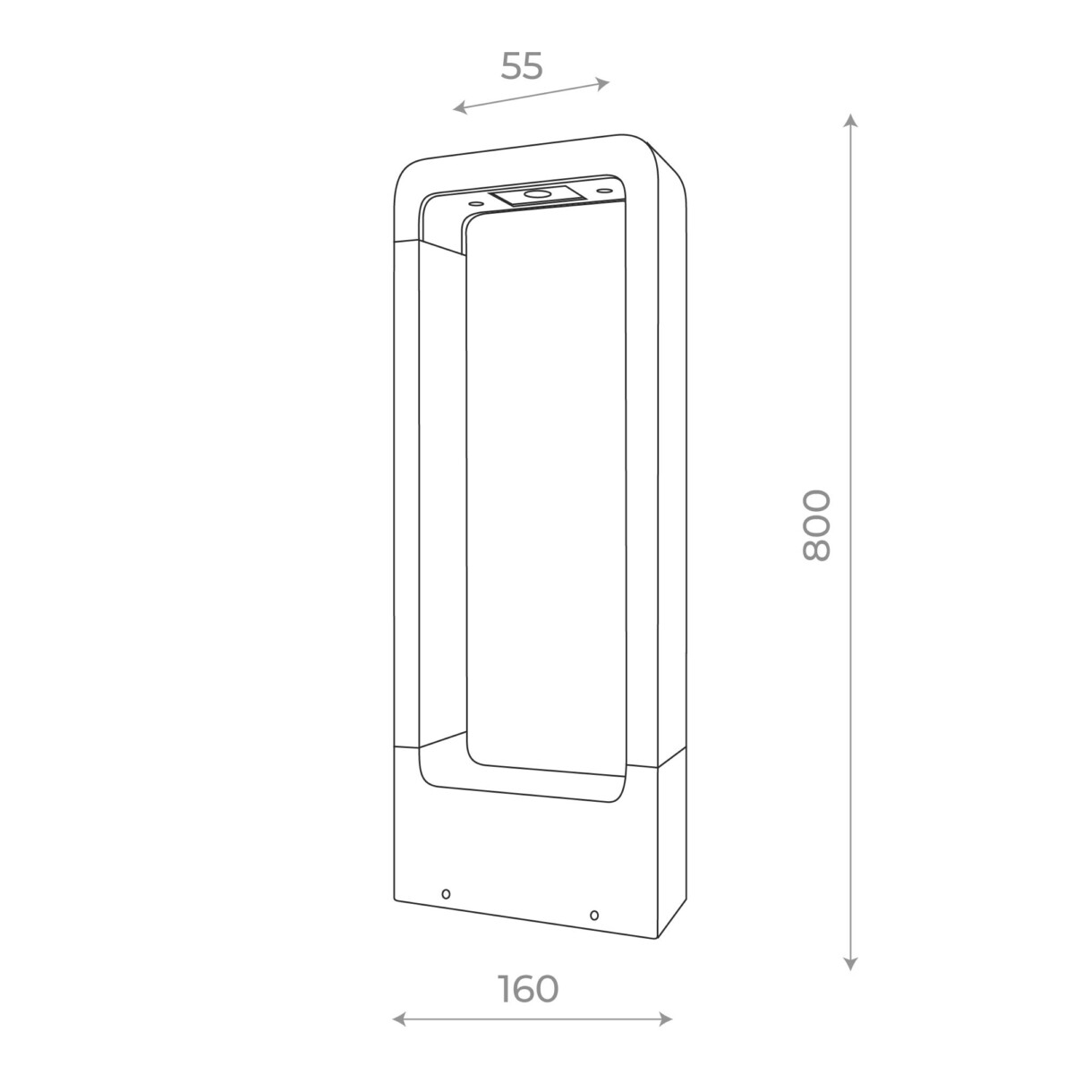 SL9506.415.01 Светильник уличный наземный ST-Luce Черный LED 1*7W 4000K ERTA — изображение 2