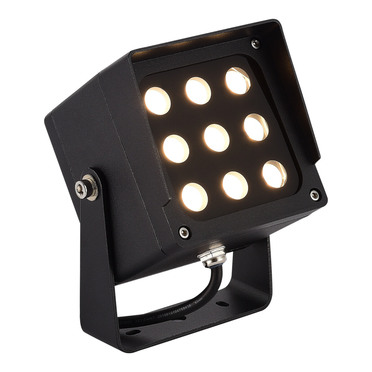 SL9520.415.01 Светильник уличный наземный ST-Luce черный/черный LED 1*18W 3000K/4000K/6500K GLARE — изображение 1