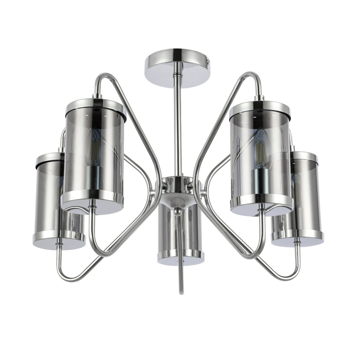 SLE102302-05 Светильник потолочный Хром/Дымчатый E14 5*40W VALIERI — изображение 2