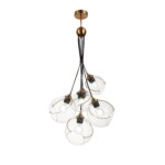 SLE103103-06 Светильник подвесной Золотистый/Прозрачный E27 6*60W SATTURO — изображение 3