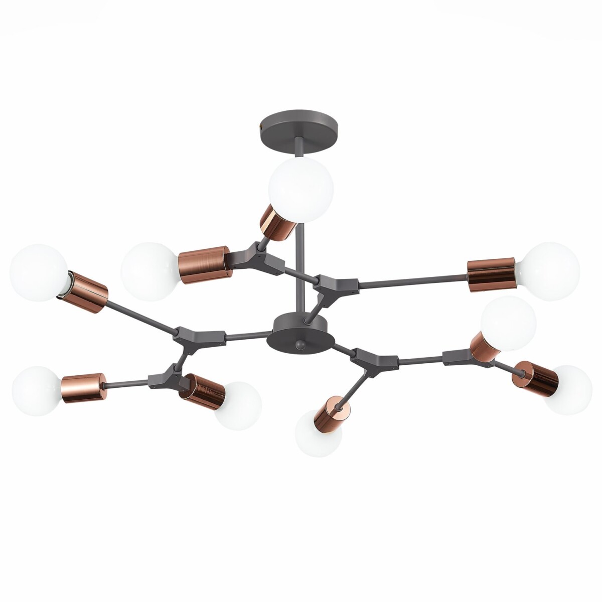 SLE106403-09 Светильник потолочный Серый, Розовое золото E27 9*60W PALARE — изображение 1