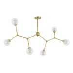 SLE1106-203-06 Светильник подвесной Золотистый/Прозрачный, Белый G9 LED 6*5W ARCUS — изображение 2