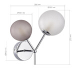 SLE1107-101-02 Светильник настенный Хром/Белый, Серый G9 LED 2*5W 4000K MALTE — изображение 3