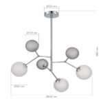 SLE1107-103-06 Светильник подвесной Хром/Белый, Серый G9 LED 6*5W 4000K MALTE — изображение 4