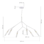 SLE1129-503-06 Светильник подвесной Белый/Белый G9 6*5W KAITO — изображение 4