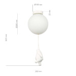 SLE115422-01 Подвес Белый/Белый E27 1*60W MODENA — изображение 4