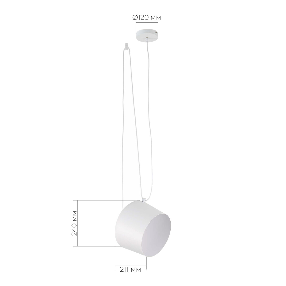 SLE120653-01 Подвес Белый/Белый E27 1*40W TRIESTE — изображение 3