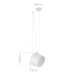 SLE120653-01 Подвес Белый/Белый E27 1*40W TRIESTE — изображение 3