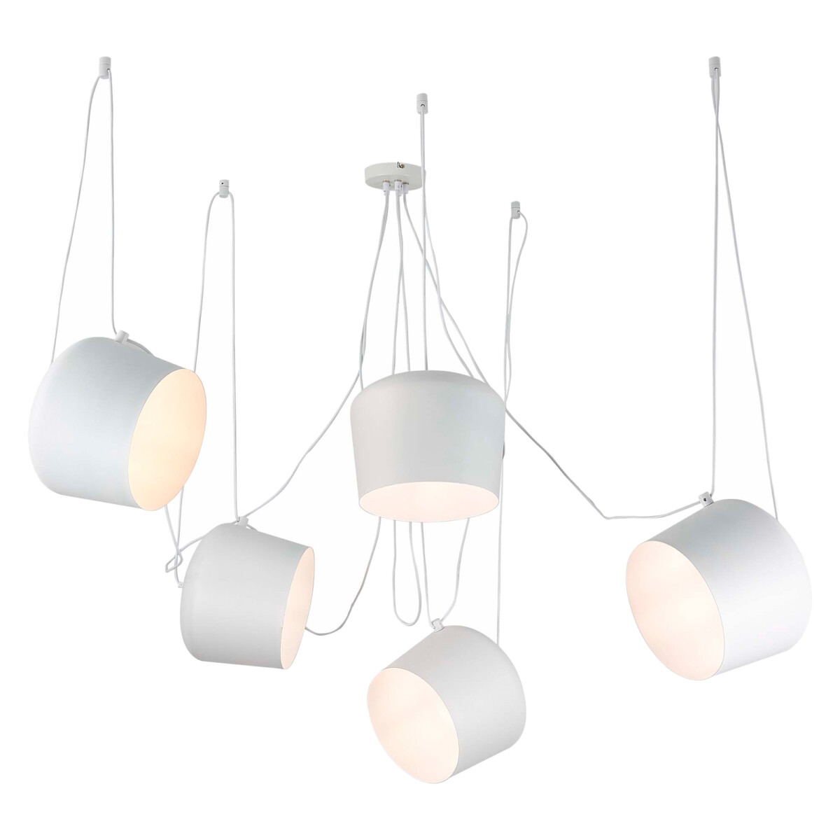 SLE120653-05_01W SLE120653-05 Светильник подвесной Белый/Белый E27 5*40W TRIESTE — изображение 1