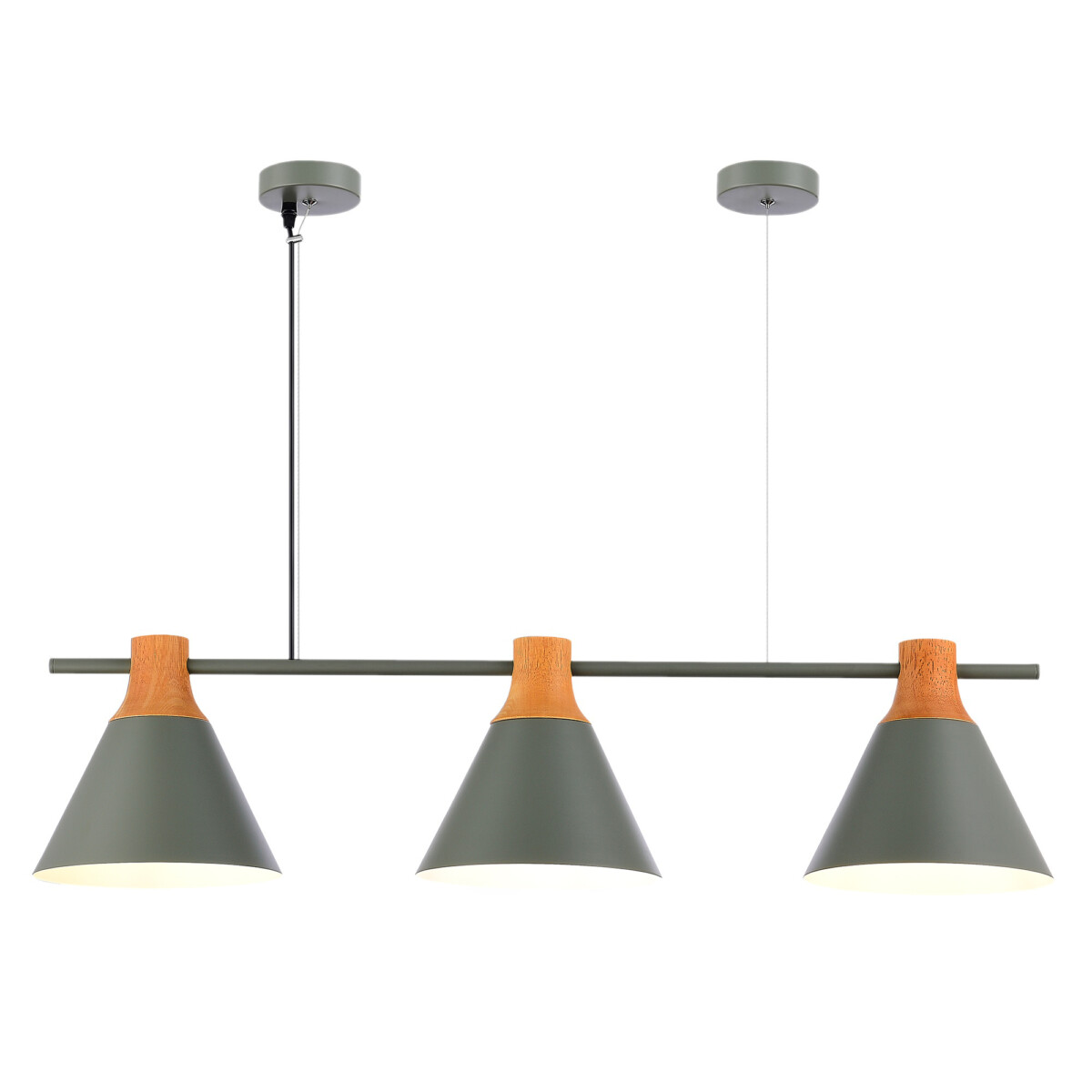 SLE125113-03_01W SLE125113-03 Светильник подвесной Серый/Серый, Светлое дерево E27 3*60W MODICA — изображение 1