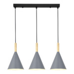 SLE1255-413-03 Светильник подвесной Черный/Серый E27 3*40W ARKET — изображение 2