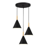 SLE1255-423-03 Светильник подвесной Черный/Черный E27 3*40W ARKET — изображение 2