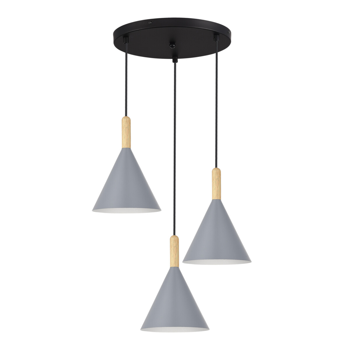 SLE1255-433-03 Светильник подвесной Черный/Серый E27 3*40W ARKET — изображение 1
