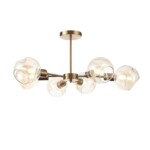 Уценка SLE155302-06 Светильник потолочный Античная медь/Янтарный E14 6*60W GENTORE — изображение 5