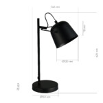 SLE1805-404-01 Прикроватная лампа Черный/Черный E27 1*40W BLANK — изображение 3