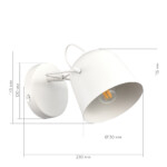 SLE1805-501-01 Светильник настенный Белый/Белый E27 1*40W BLANK — изображение 3