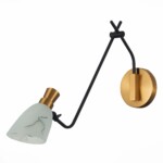 SLE205401-01 Светильник настенный Черный, Латунь/Белый E14 1*60W LITA — изображение 2