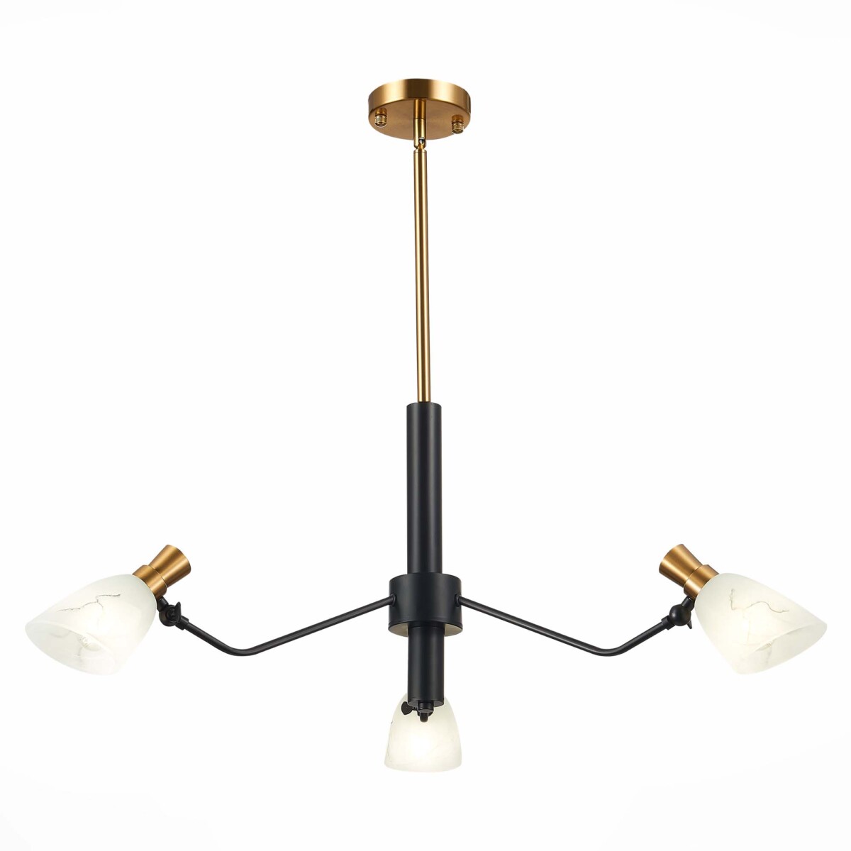 SLE205403-03 Светильник подвесной Черный, Латунь/Белый E14 3*60W LITA — изображение 1