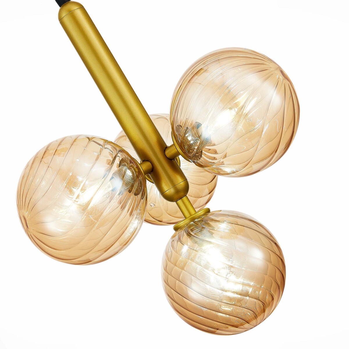 SLE220323-04 Светильник подвесной Золото/Янтарный G9 4*5W 4000K SALERNO — изображение 3