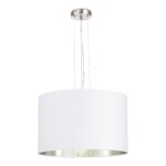 SLE300503-03 Светильник подвесной Никель/Белый, Серебристый E27 3*40W BRESCIA