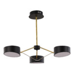 SLE6005-402-03 Светильник потолочный Черный, Золотистый/Черный LED 3*10W VALLE — изображение 2