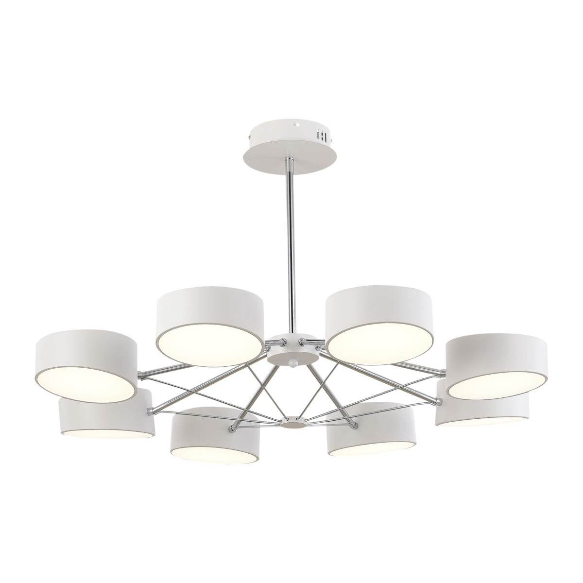 SLE6005-502-08 Светильник потолочный Белый, Хром/Белый LED 8*10W VALLE — изображение 1