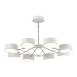 SLE6005-502-08 Светильник потолочный Белый, Хром/Белый LED 8*10W VALLE