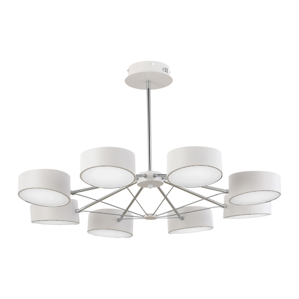 SLE6005-502-08 Светильник потолочный Белый, Хром/Белый LED 8*10W VALLE — изображение 2