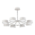 SLE6005-502-08 Светильник потолочный Белый, Хром/Белый LED 8*10W VALLE — изображение 2