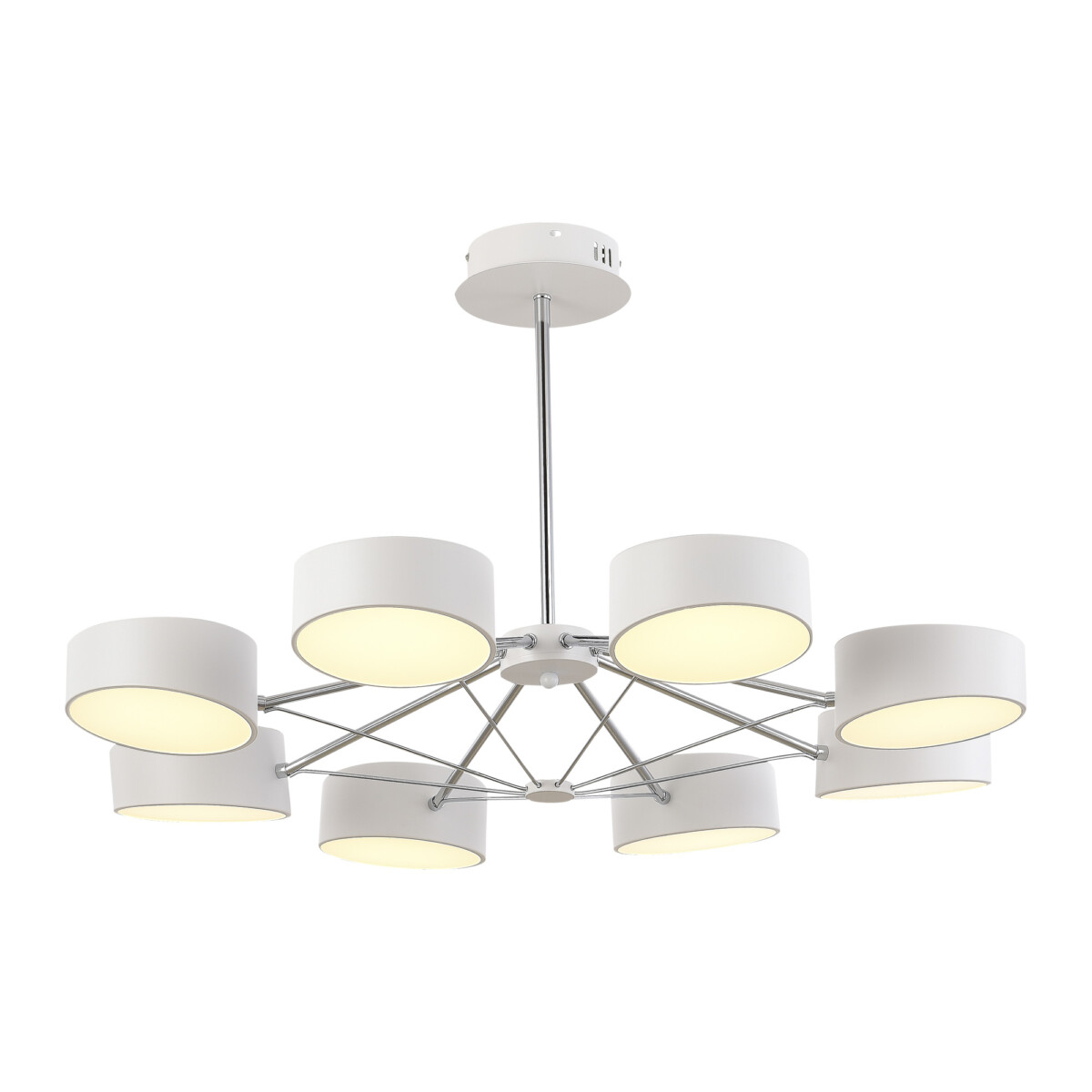 SLE6005-502-08 Светильник потолочный Белый, Хром/Белый LED 8*10W VALLE — изображение 3